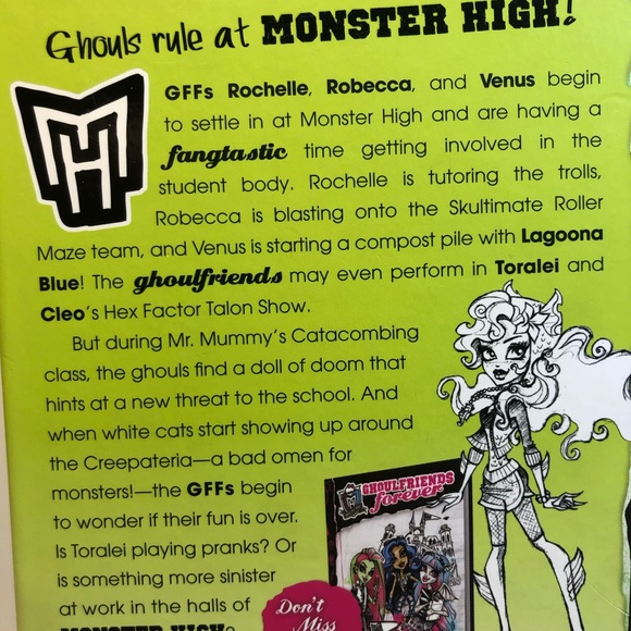 Monster High Ghoul friends Just want To Have Fun Book 2 2013 Hard Cover - Picture 3 of 8
